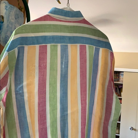 King sleeve linen button up - Picture 2 of 4